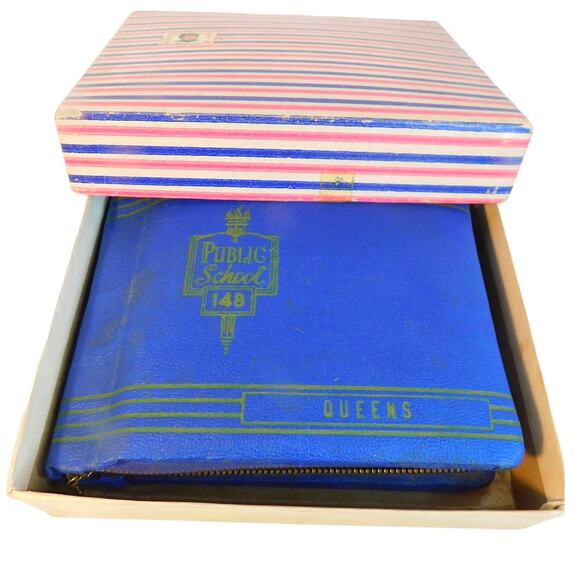 Vintage Autograph Book Box Corsage Public School 148 Queens New York - Picture 1 of 12